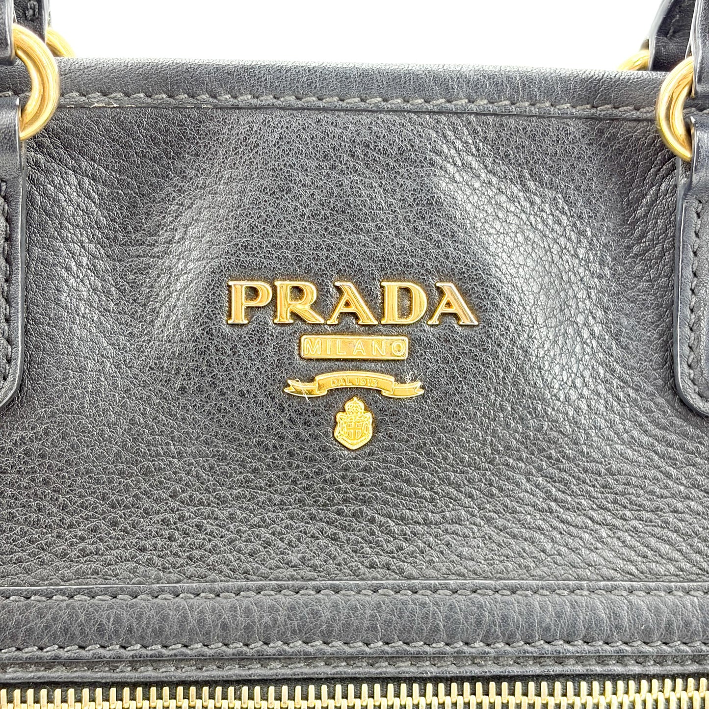 Prada Vitello Phoenix Tote Bag Black