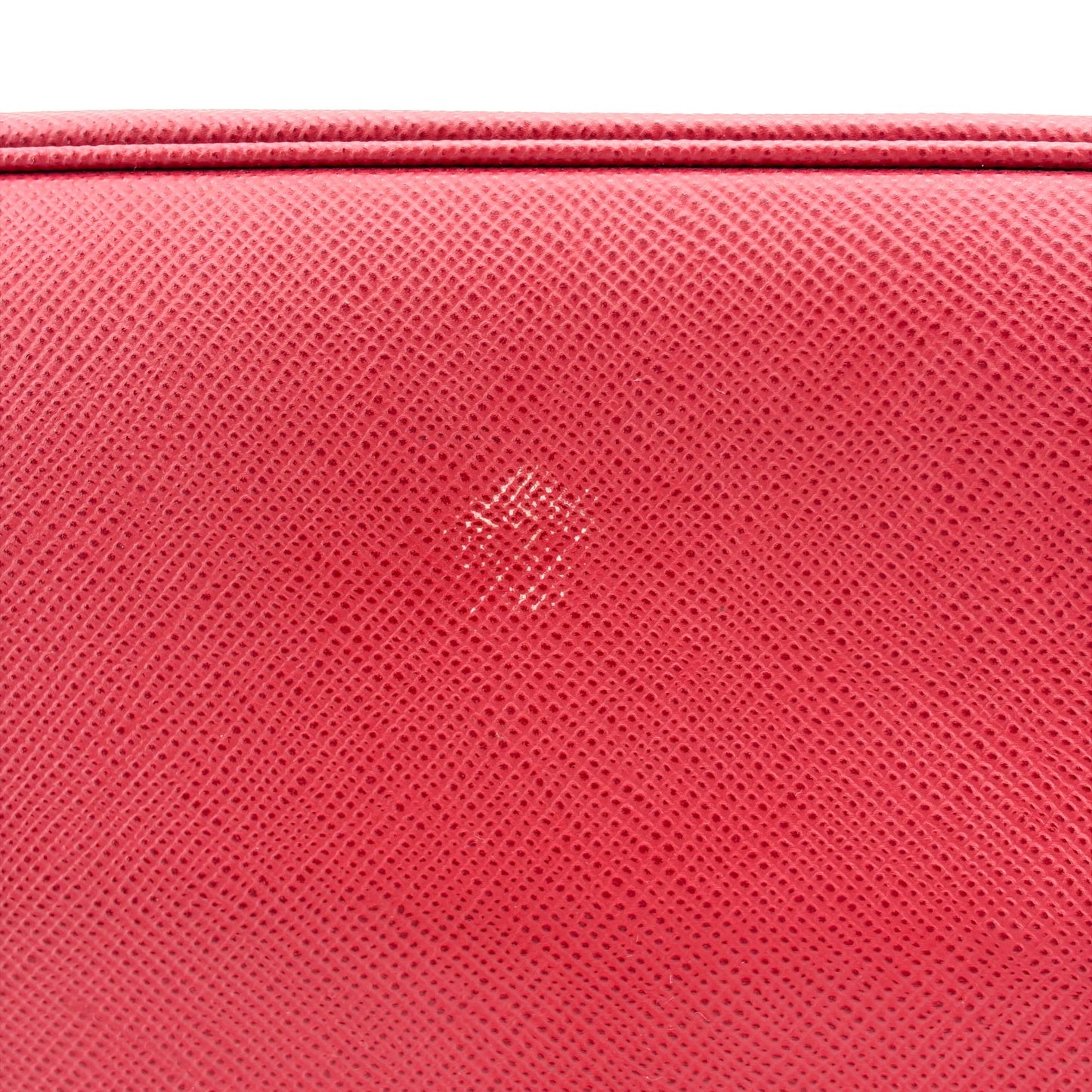 Prada Saffiano Double Tote Bag Red with Gold Hardware
