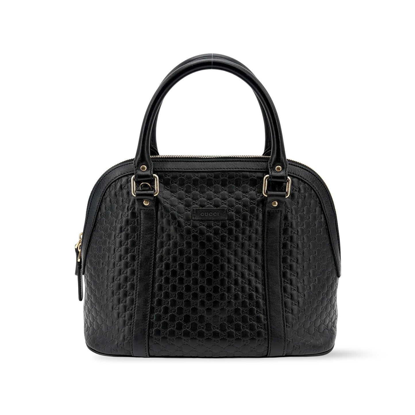 Gucci Microguccissima Medium Dome Handbag Black