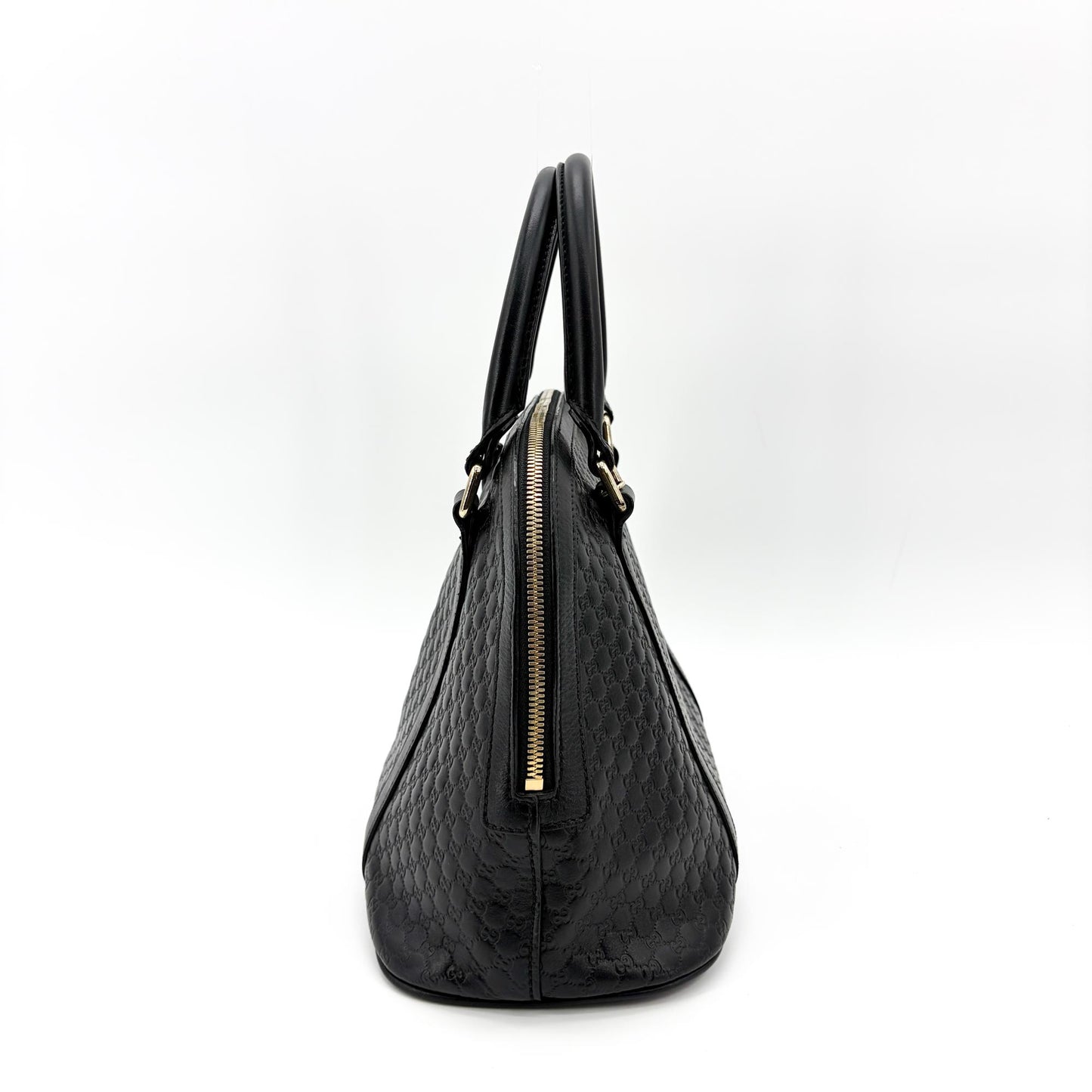 Gucci Microguccissima Medium Dome Handbag Black
