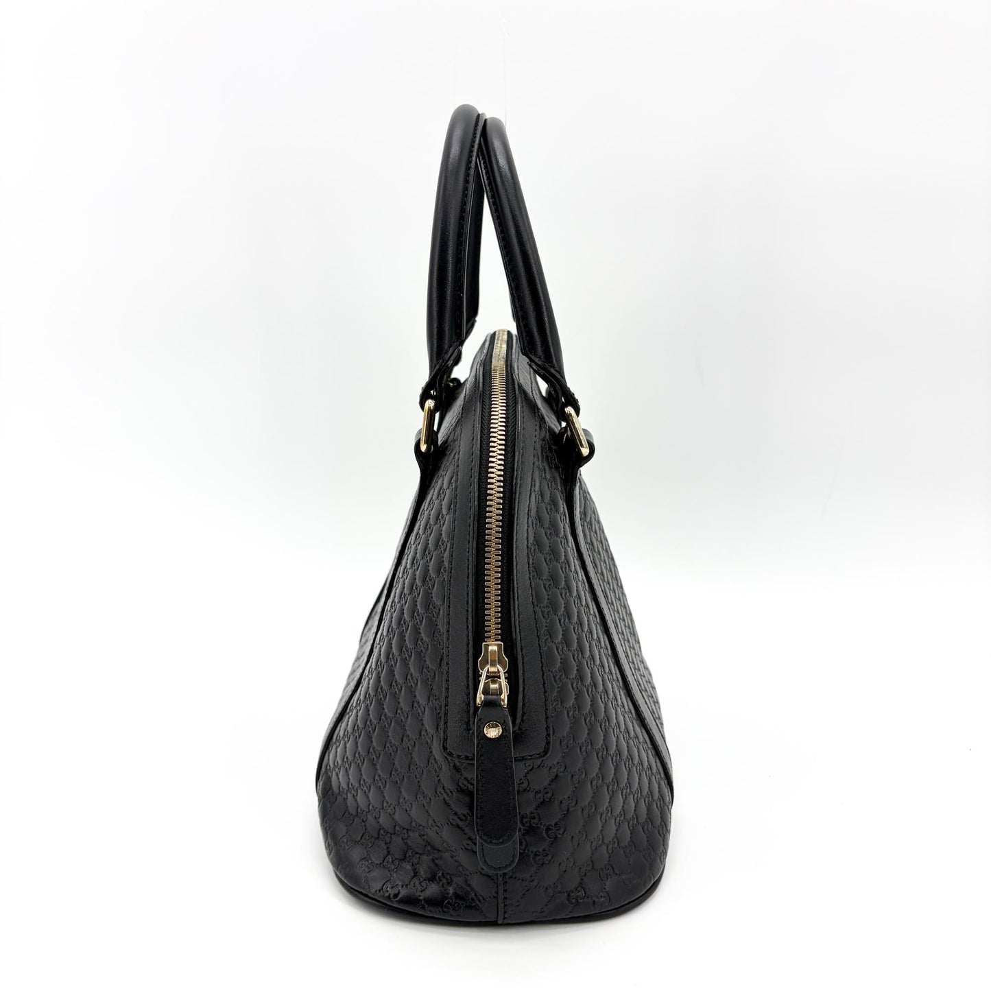 Gucci Microguccissima Medium Dome Handbag Black