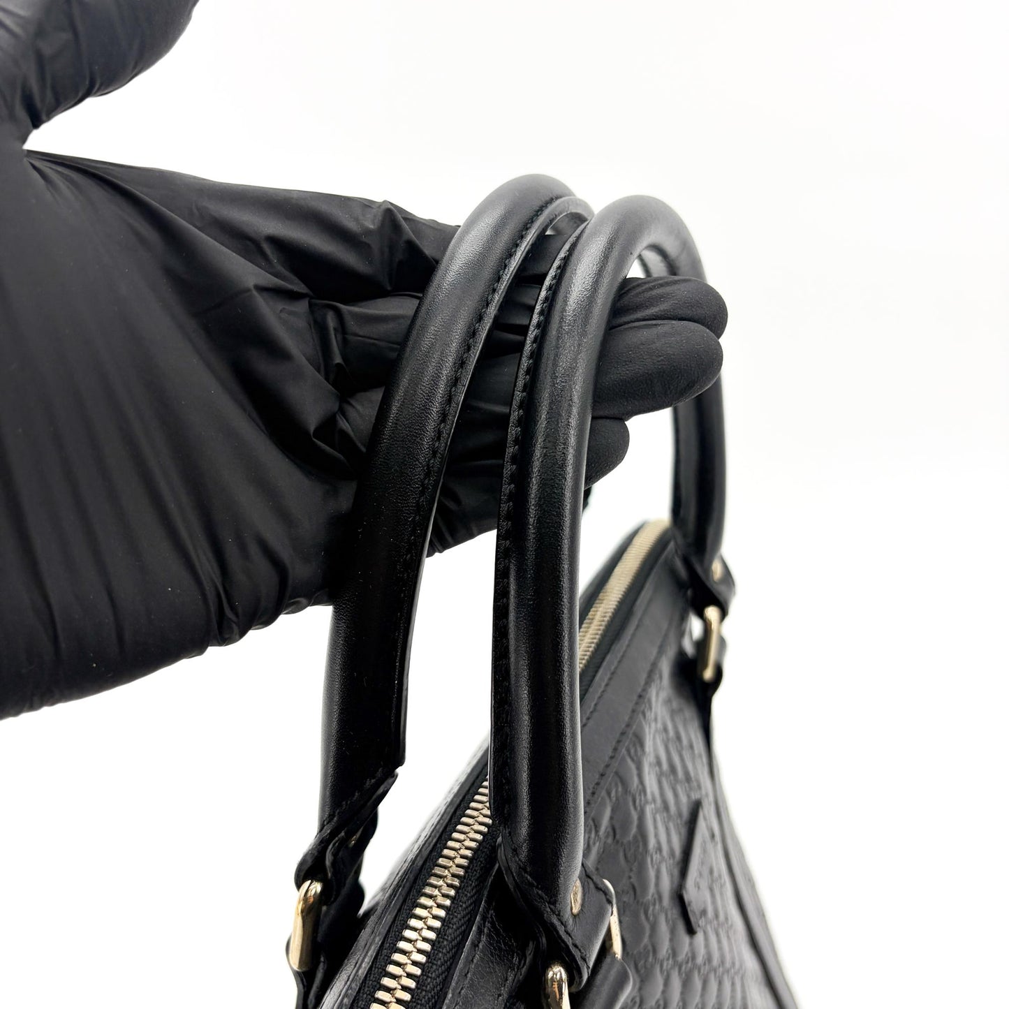 Gucci Microguccissima Medium Dome Handbag Black