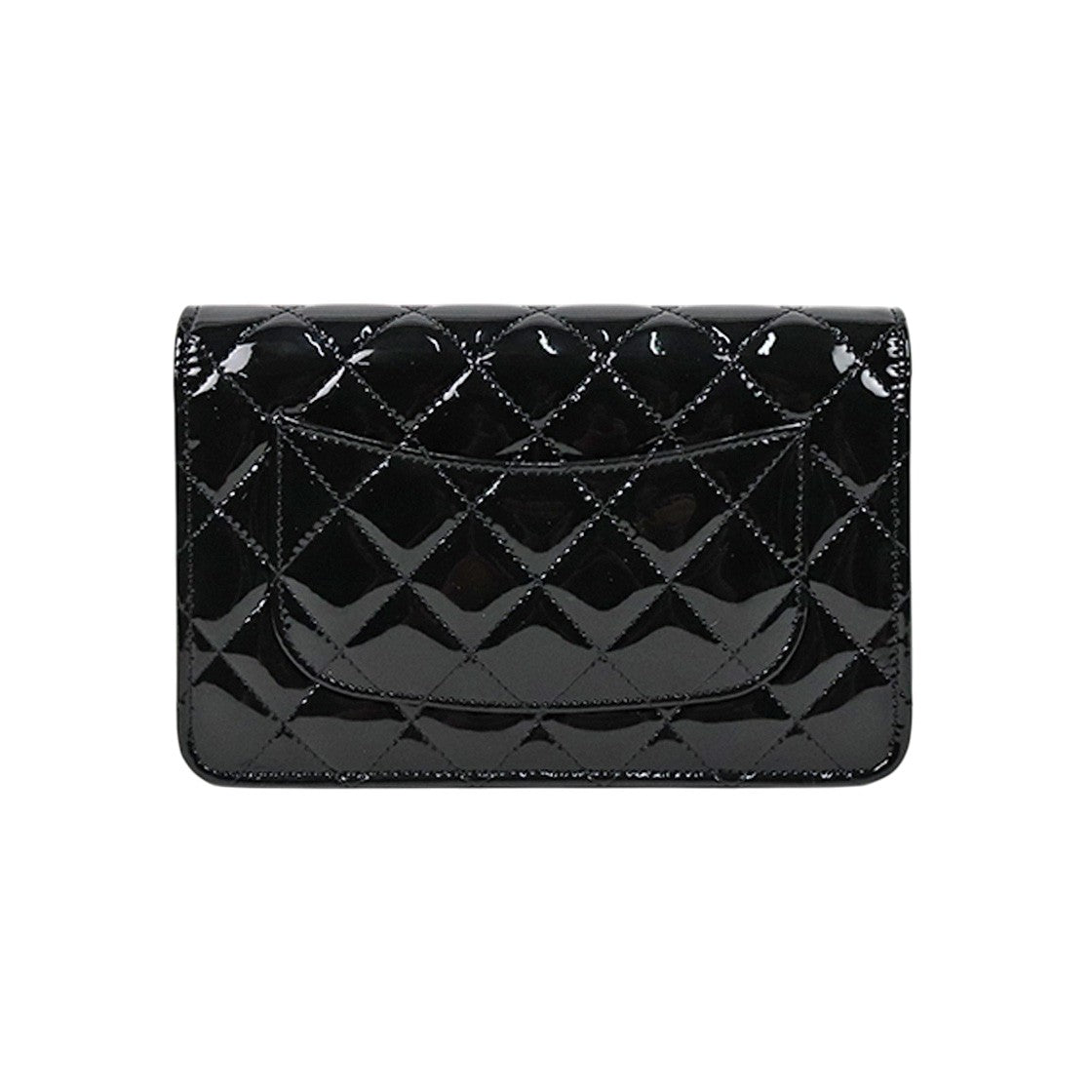 Chanel Black Faux Leather WOC Crossbody Bag