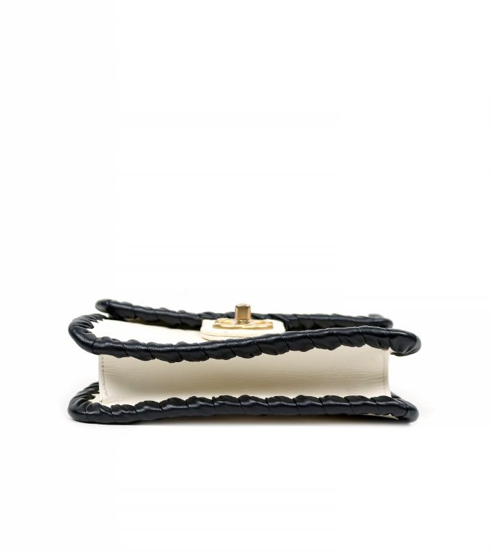 Chanel Mini White Flap Shoulder Bag