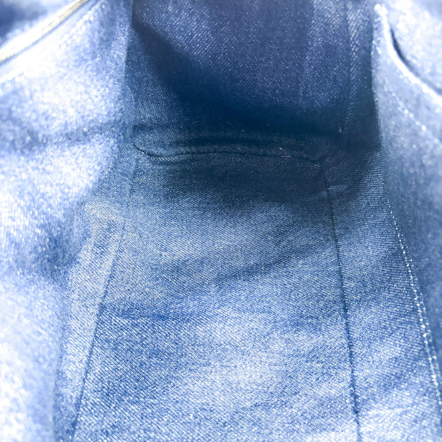 Bottega Veneta Medium Intrecciato Denim Bauletto Bag Blue