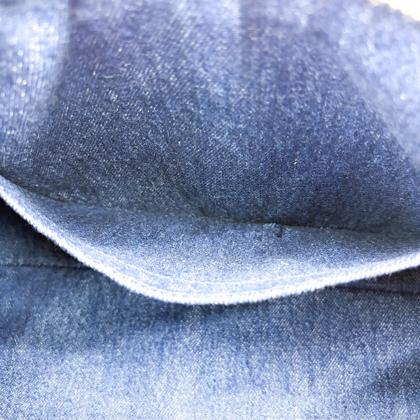 Bottega Veneta Medium Intrecciato Denim Bauletto Bag Blue