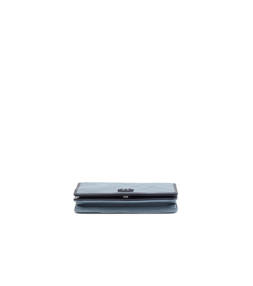 Chanel Blue Lambskin WOC Crossbody Bag