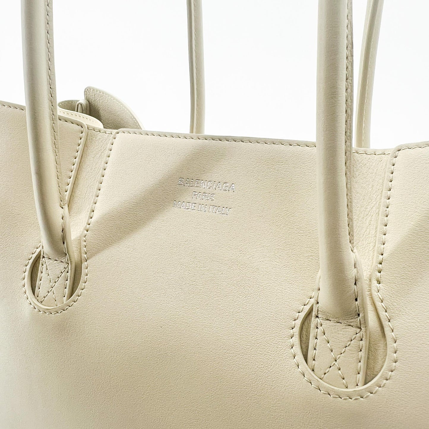 Balenciaga Bel Air Large Carryall Bag Ivory