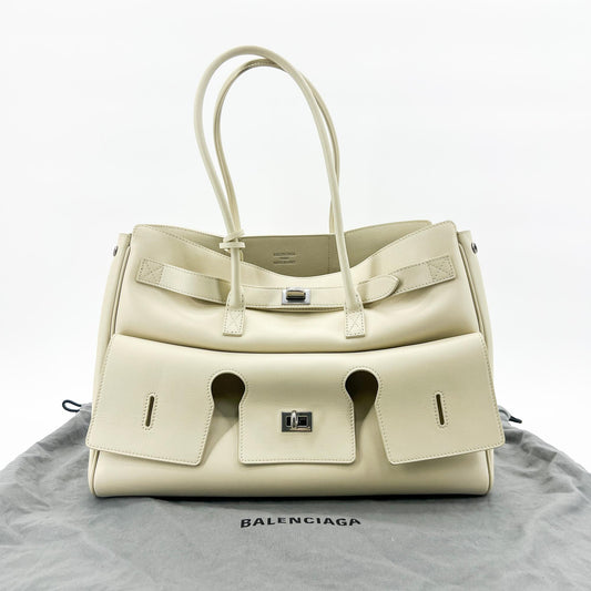 Balenciaga Bel Air Large Carryall Bag Ivory
