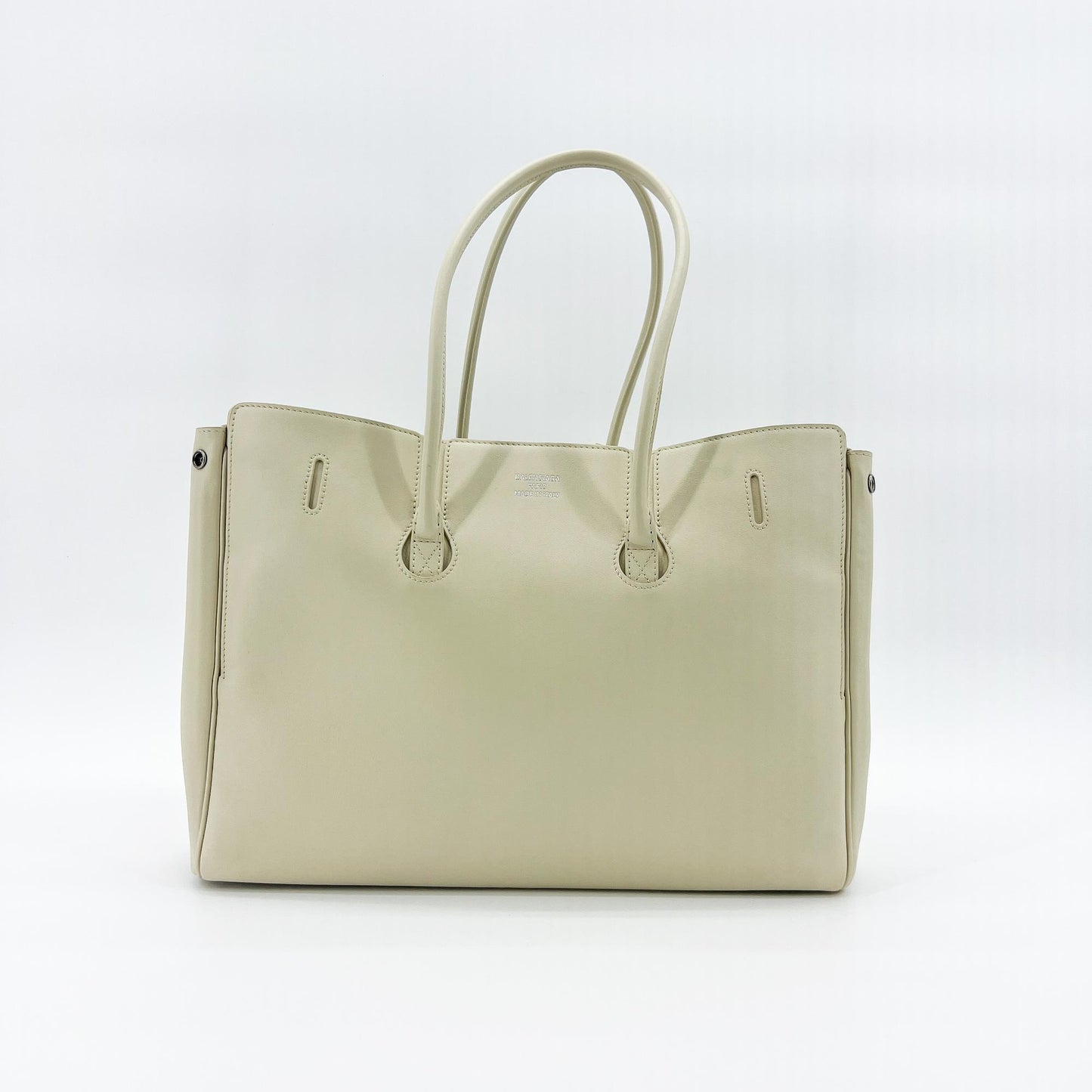 Balenciaga Bel Air Large Carryall Bag Ivory