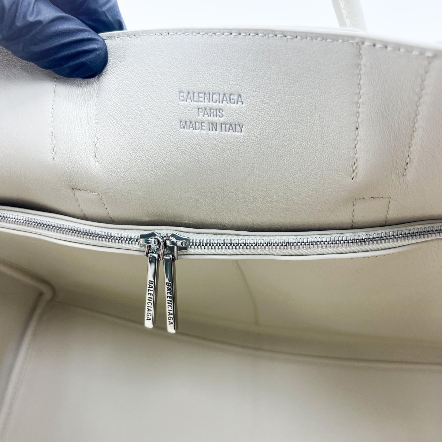 Balenciaga Bel Air Large Carryall Bag Ivory