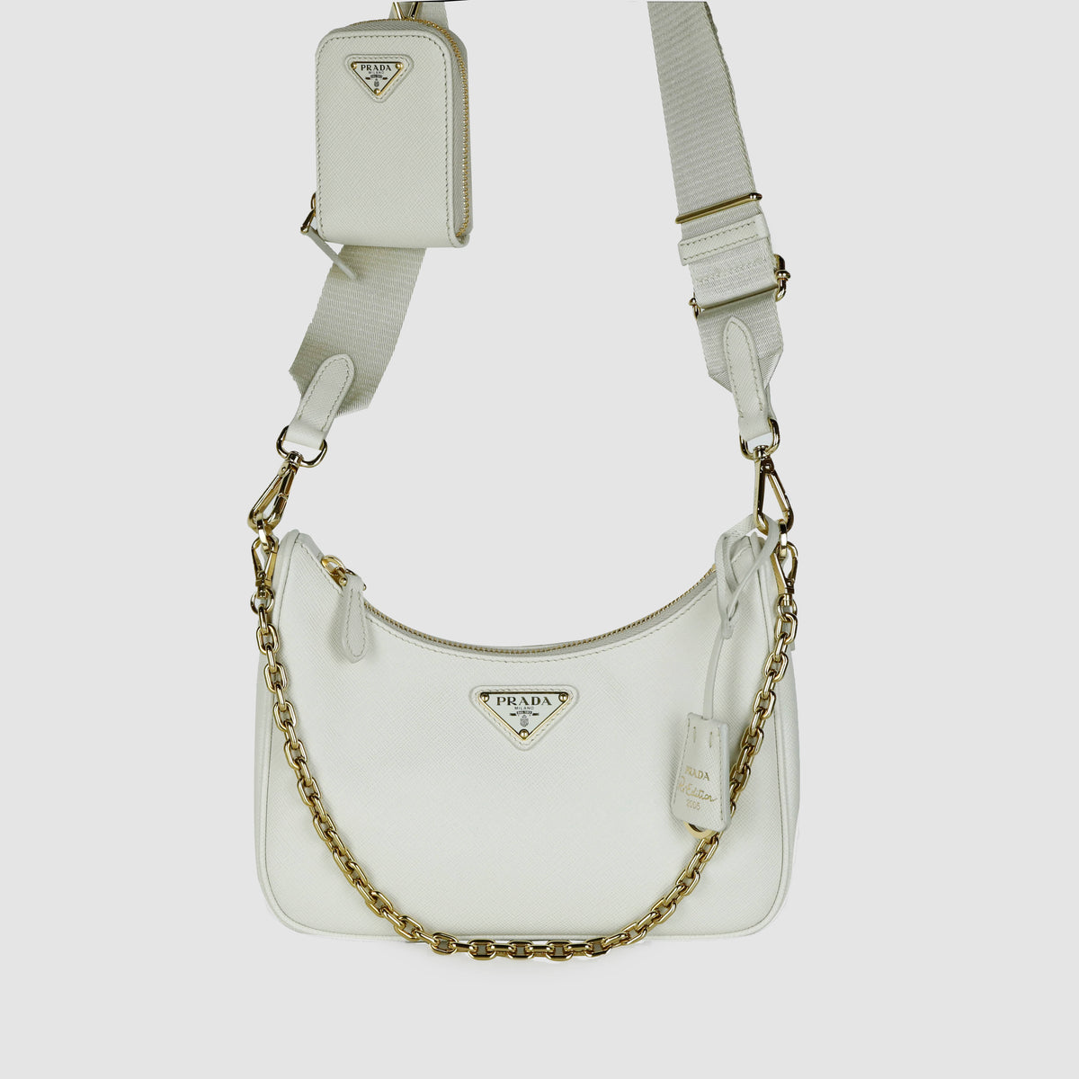 Re-edition 2005 Saffiano Leather Shoulder Bag Crossbody 1BH204