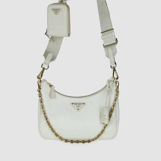 Re-edition 2005 Saffiano Leather Shoulder Bag Crossbody 1BH204