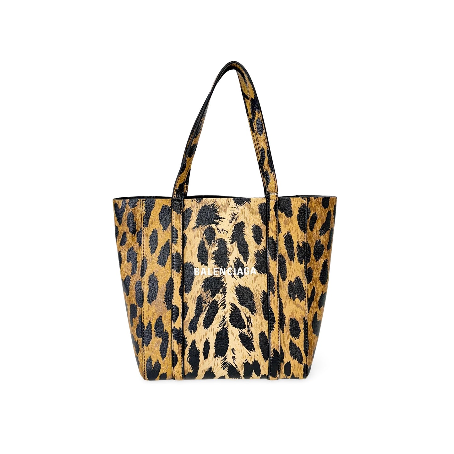 Balenciaga XS Everyday Leopard Tote Bag