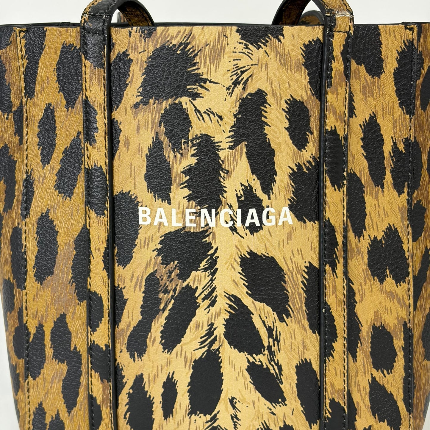 Balenciaga XS Everyday Leopard Tote Bag