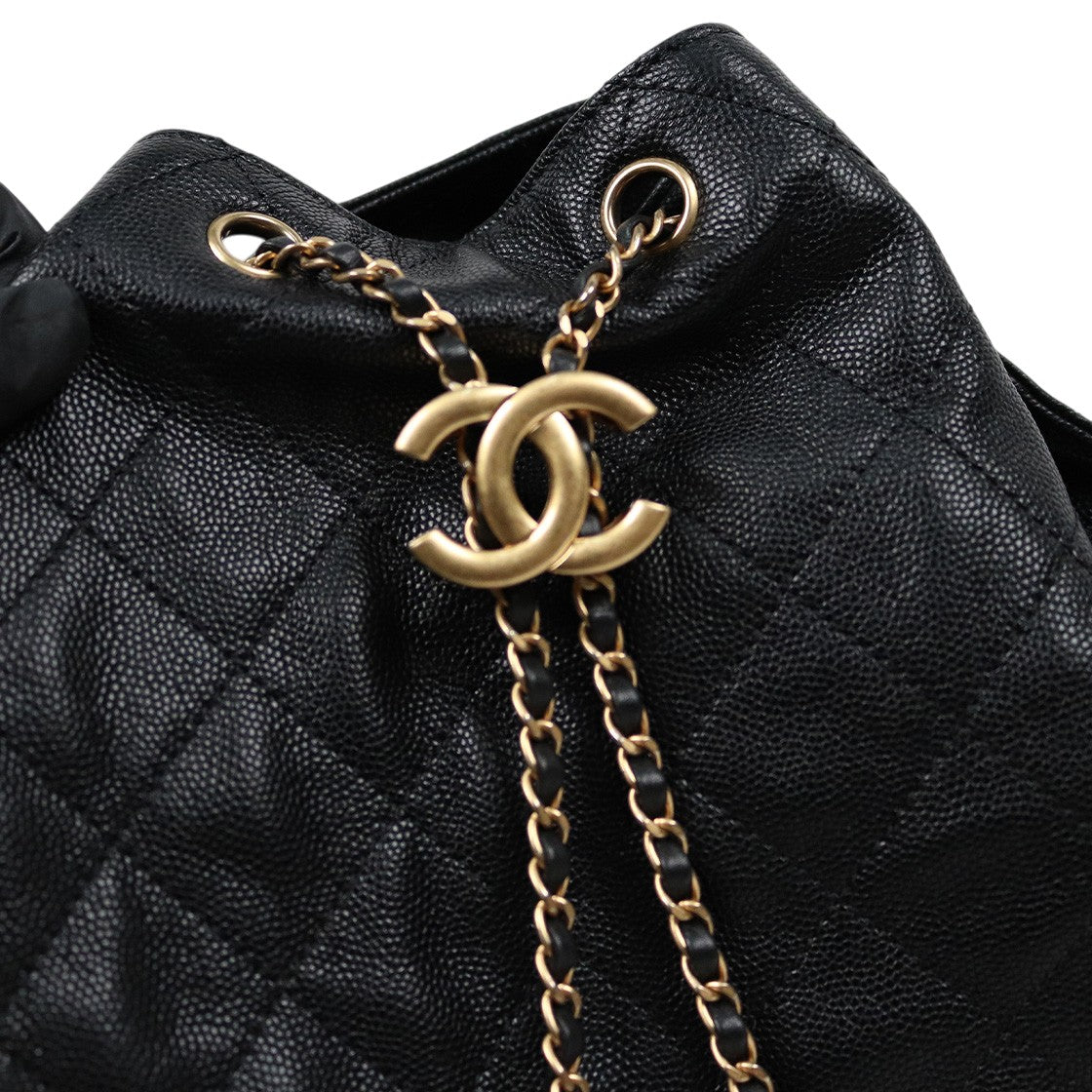 Chanel Black Medium Caviar 25 Bag
