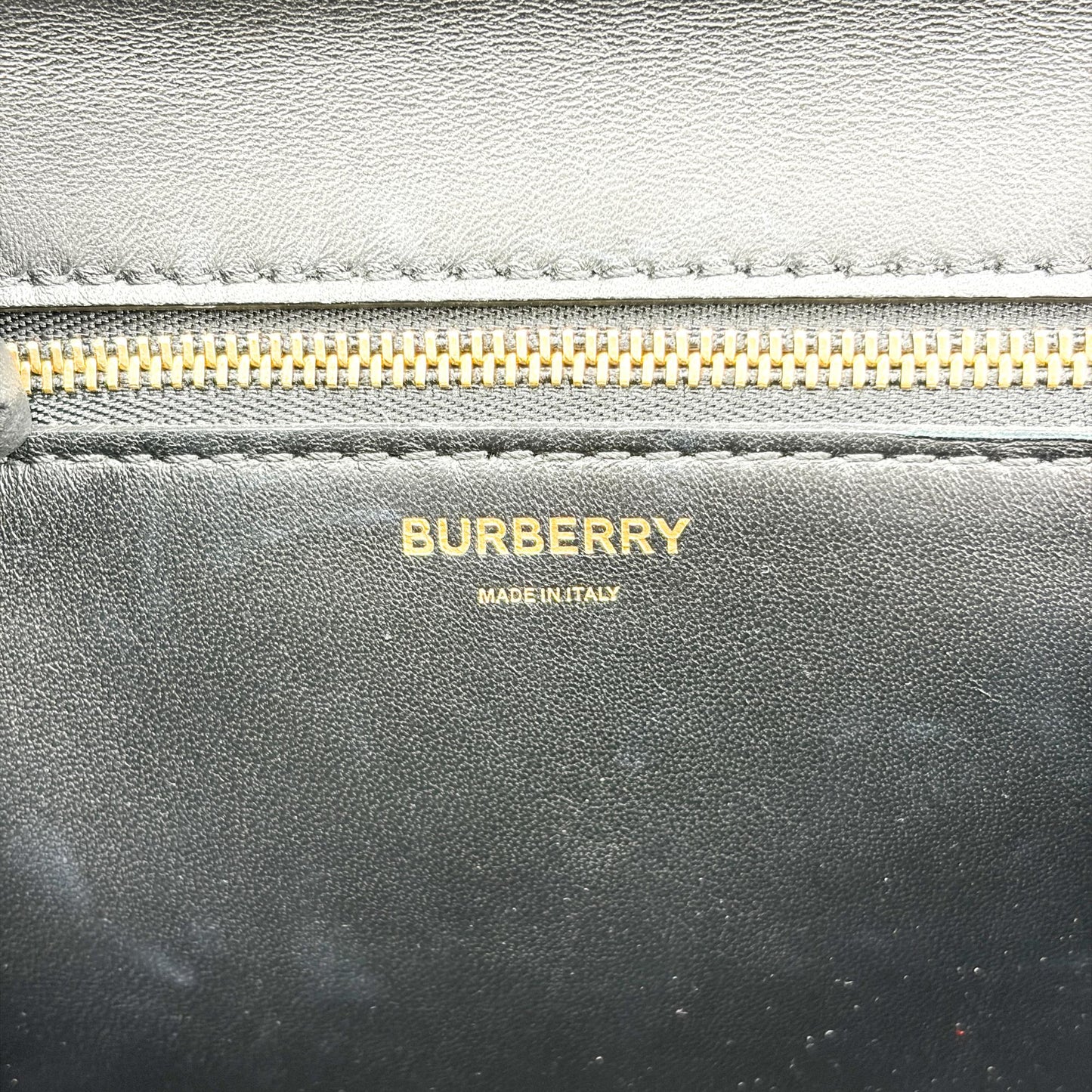 Burberry Small TB Bag Black Gold Hardware