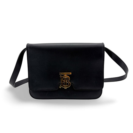 Burberry Small TB Bag Black Gold Hardware