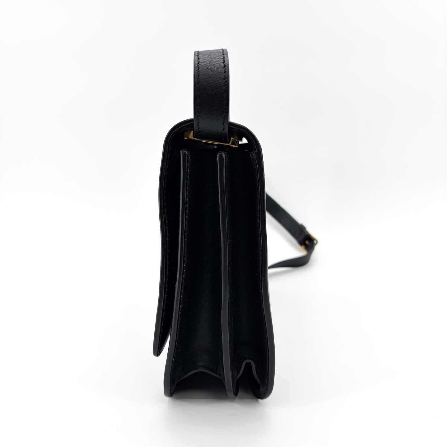 Burberry Small TB Bag Black Gold Hardware