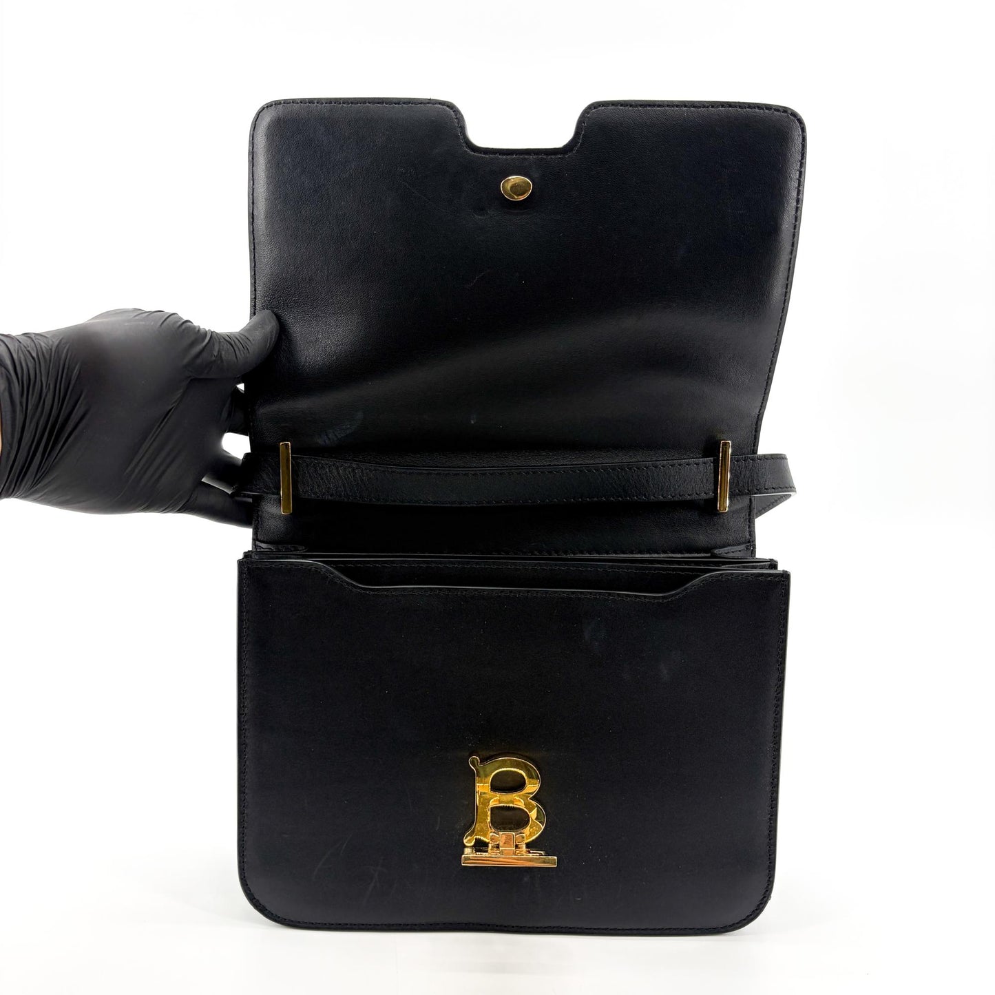 Burberry Small TB Bag Black Gold Hardware