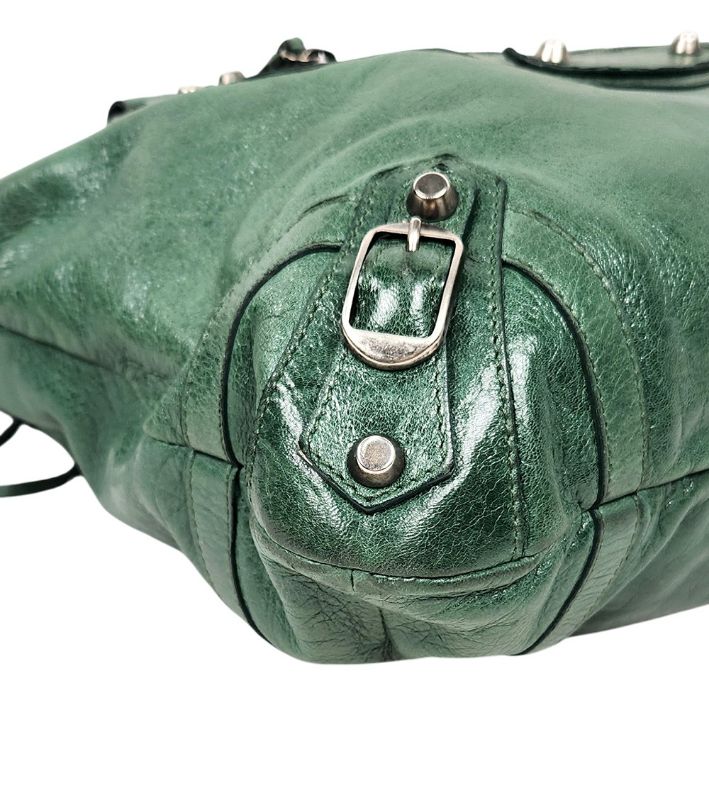Balenciaga Green Motorbag