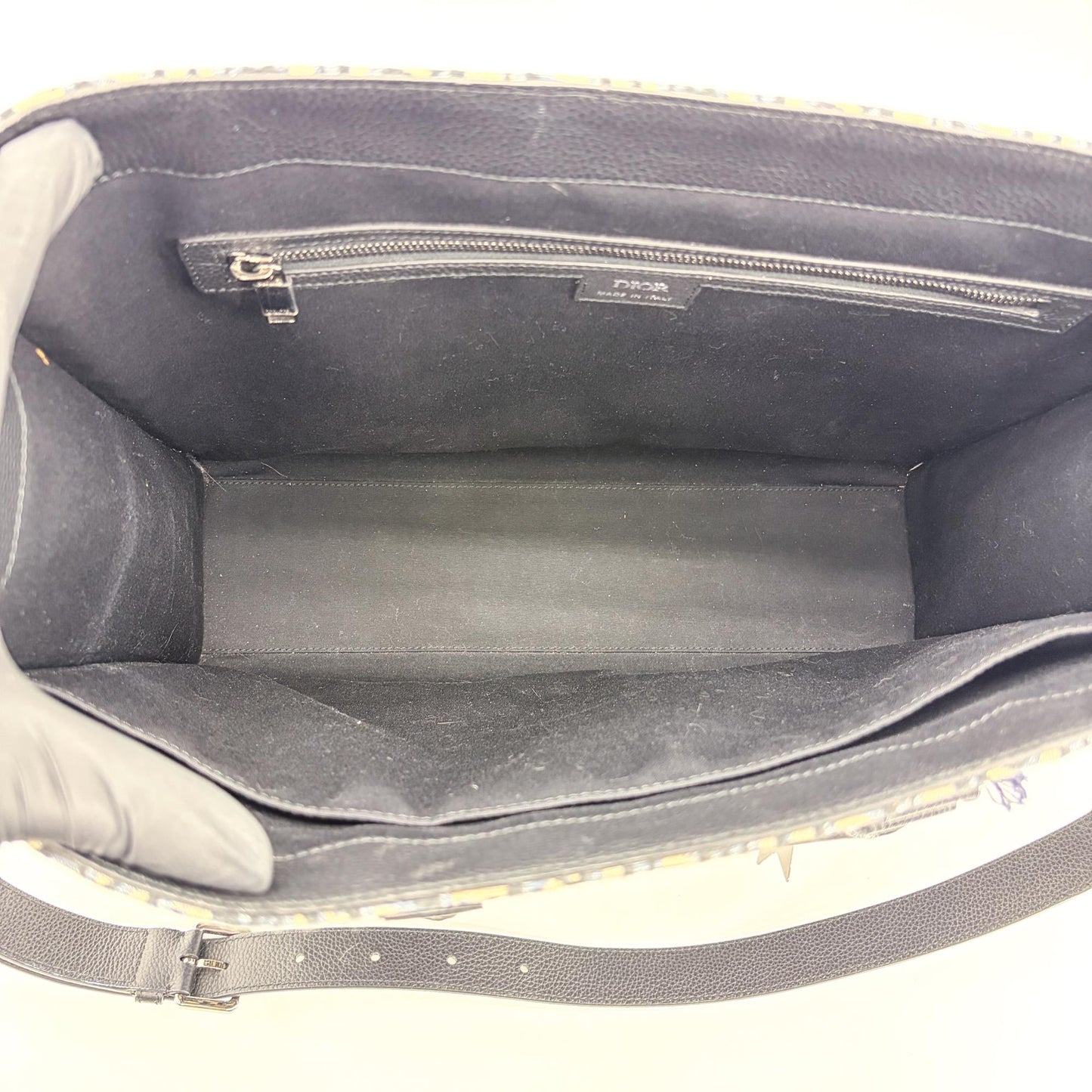 Dior Vertical Tote Bag Beige & Black Dior Oblique Jacquard