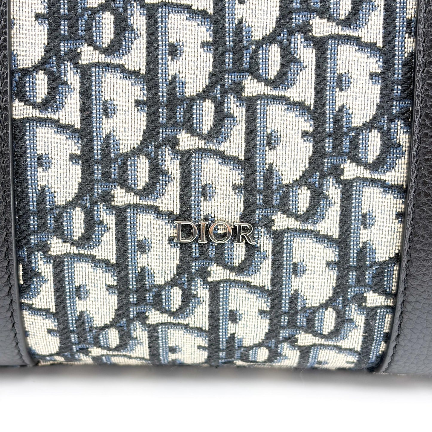 Dior Vertical Tote Bag Beige & Black Dior Oblique Jacquard