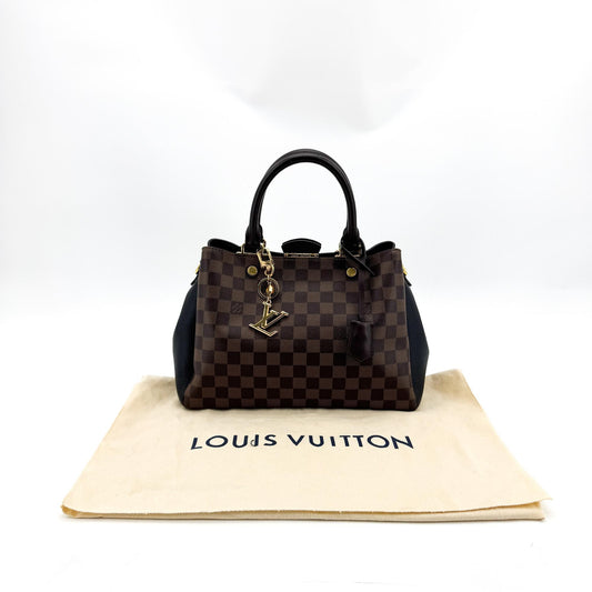 Louis Vuitton Brittany Damier Ebène Tote Bag Noir