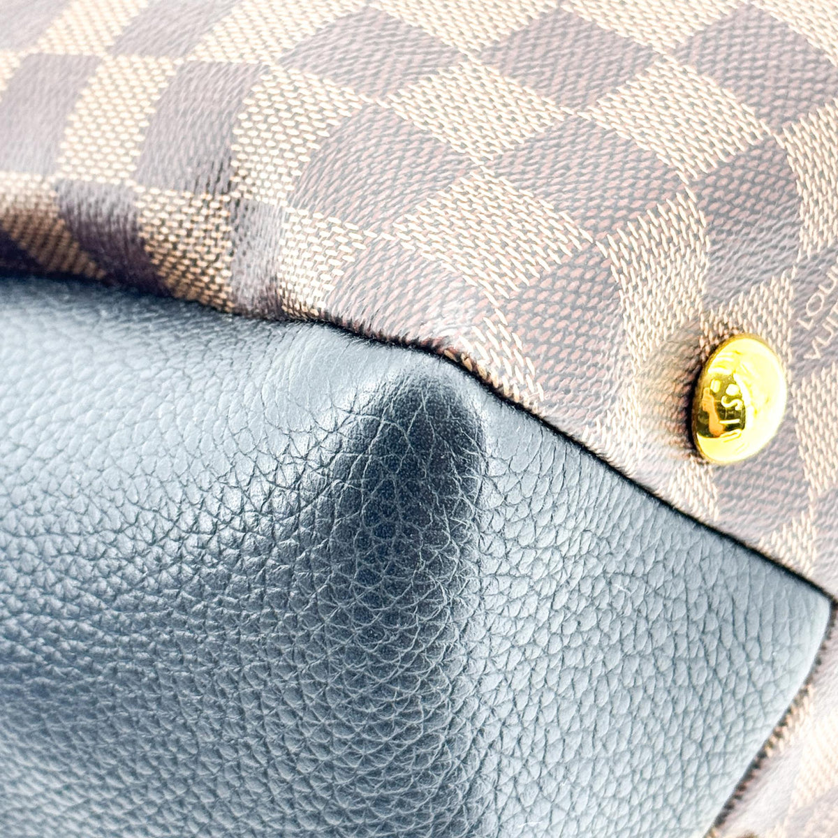 Louis Vuitton Brittany Damier Ebène Tote Bag Noir