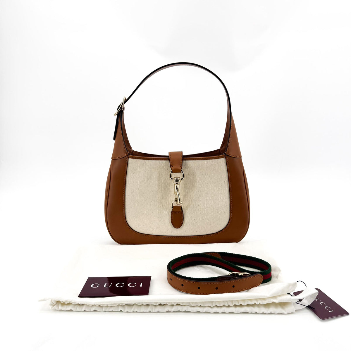 Gucci Jackie Small Shoulder Bag Beige