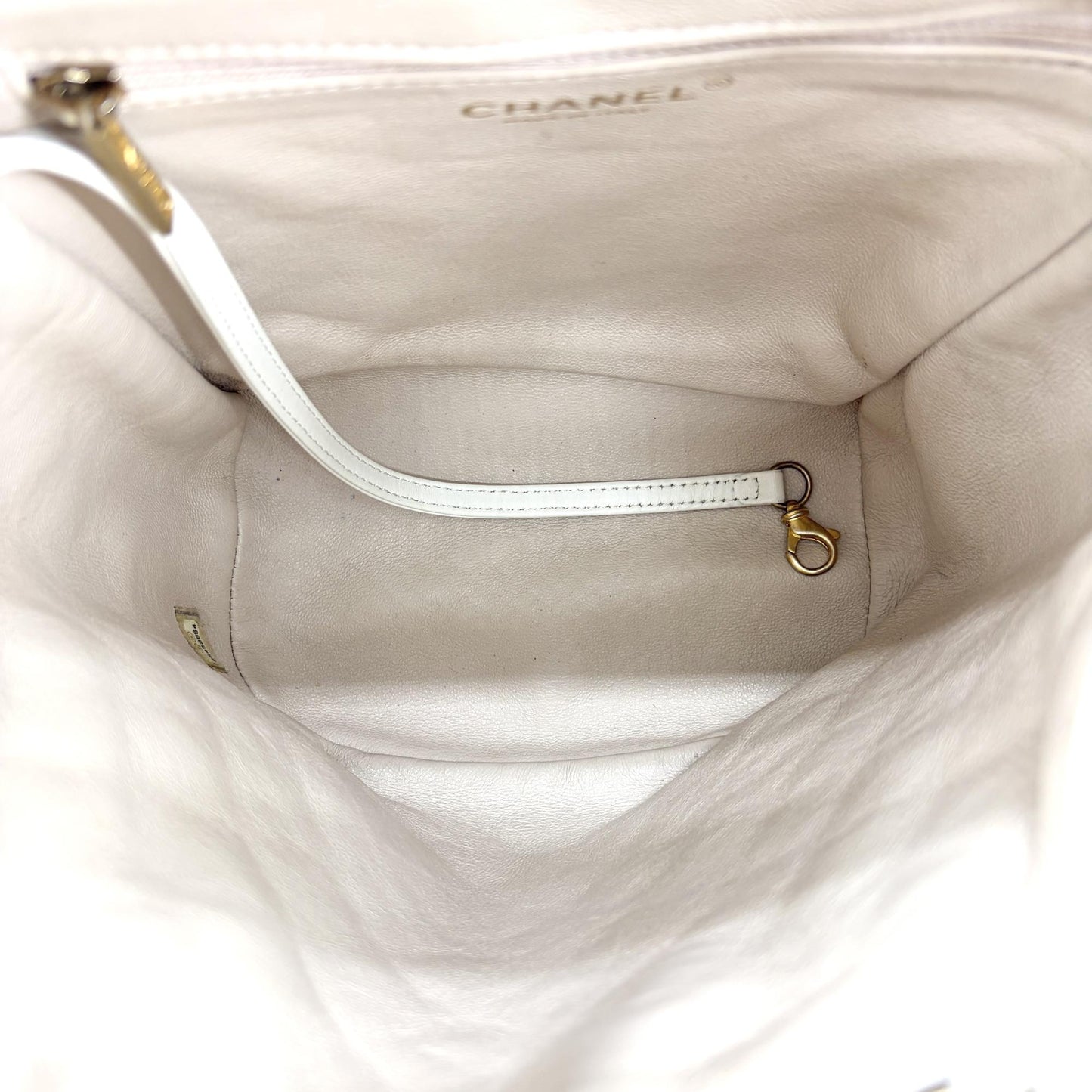 Chanel Urban Spirit Backpack Medium White Gold Hardware