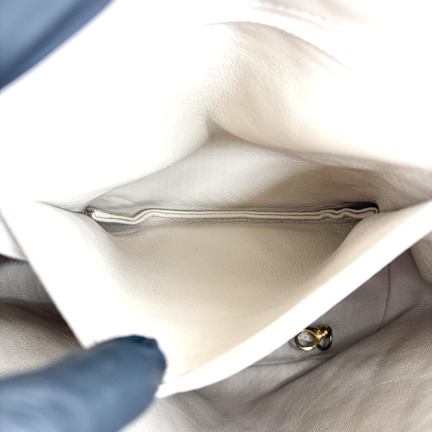 Chanel Urban Spirit Backpack Medium White Gold Hardware