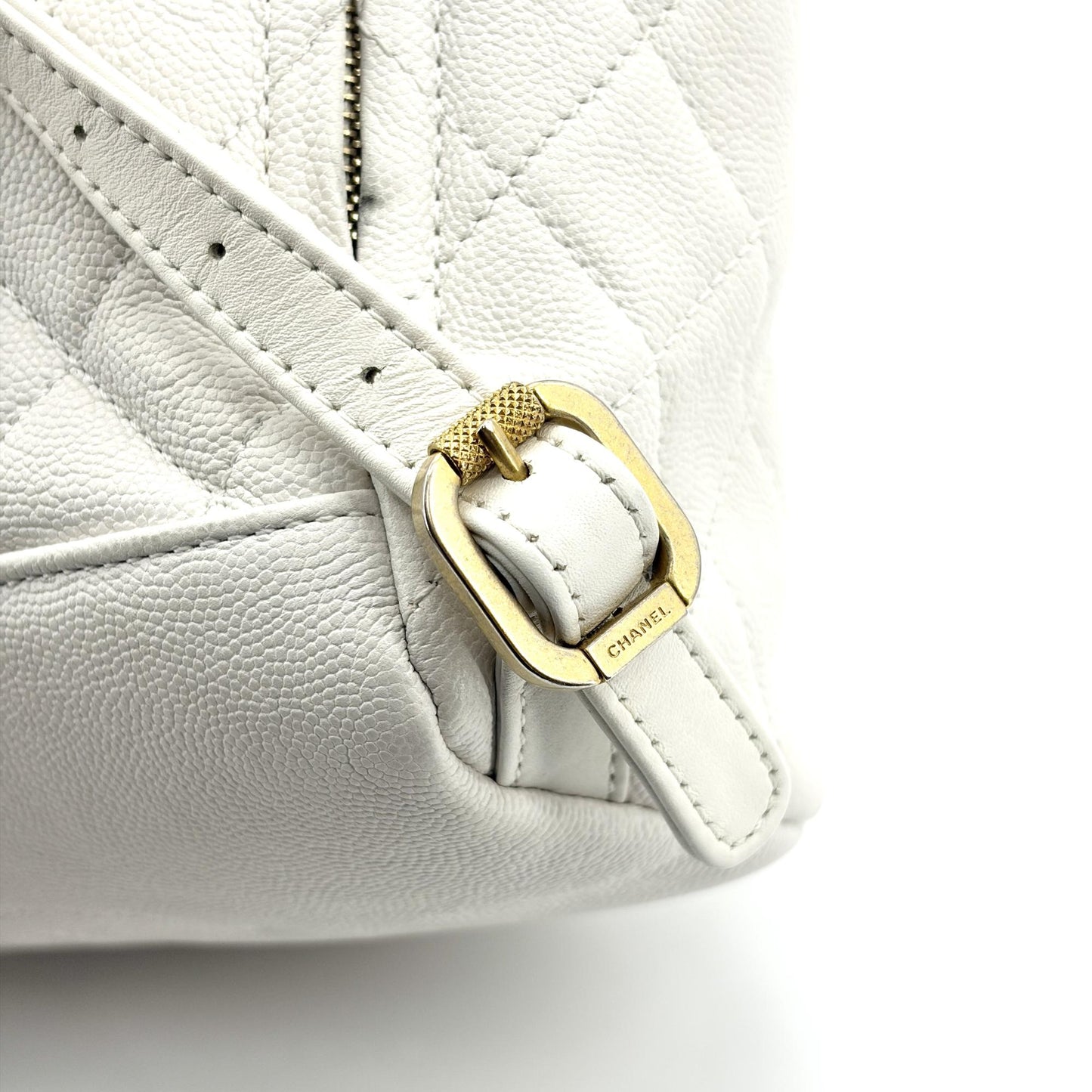 Chanel Urban Spirit Backpack Medium White Gold Hardware