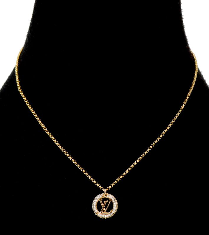 Louis Vuitton Louise by Night Gold Necklace