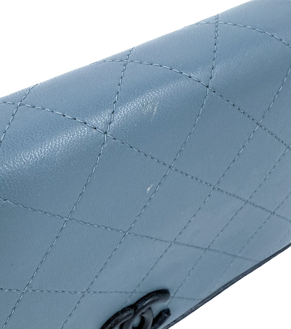 Chanel Blue Lambskin WOC Crossbody Bag