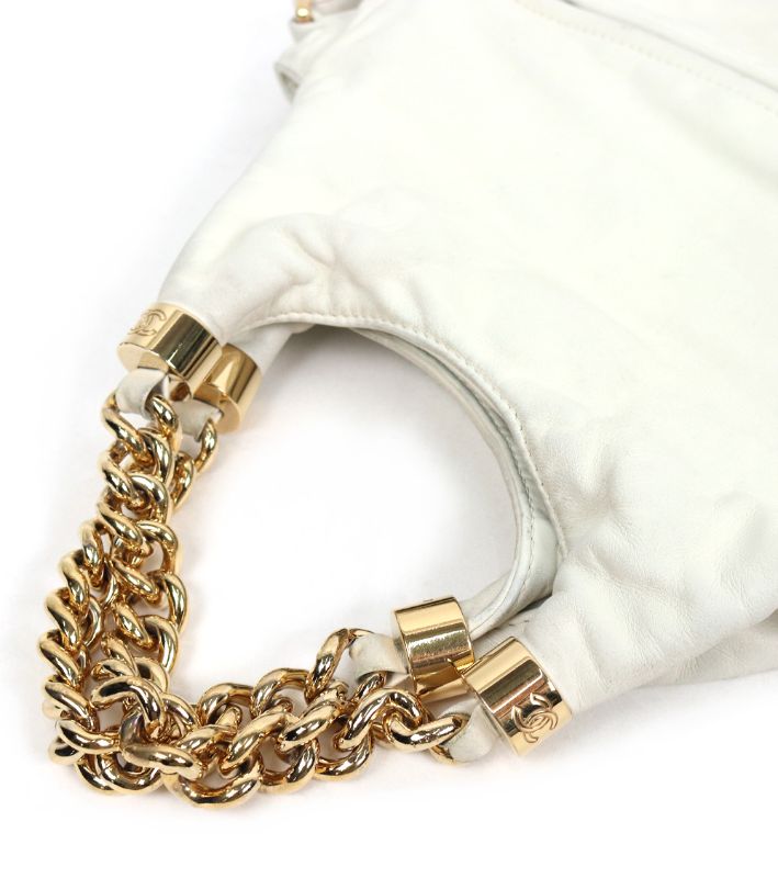 Chanel White Rodeo Drive Hobo 2WAY Bag