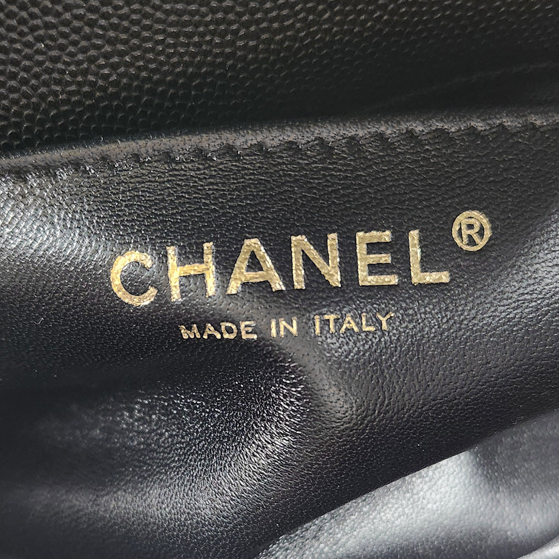 Chanel Black Medium Caviar Boy Bag