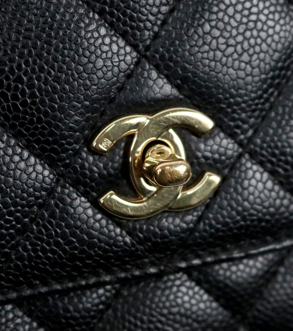 Chanel Black Caviar Coco Handle