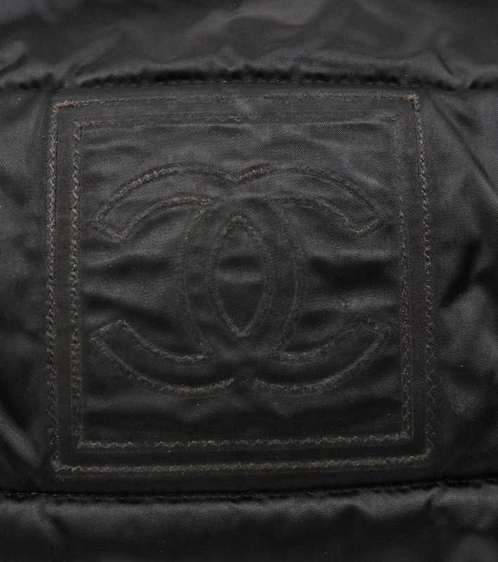 Chanel Black Nylon Sports Shoulder Bag
