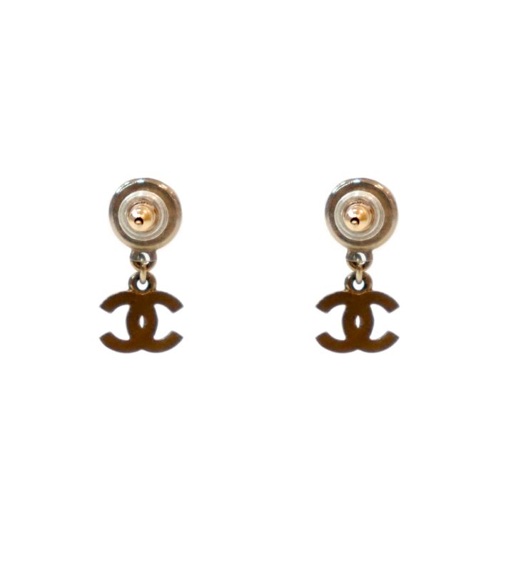 Chanel Cubic Drop CC Earrings
