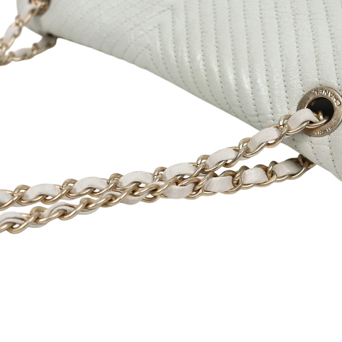 Chanel Mint Chevron Flap Chain Shoulder Bag