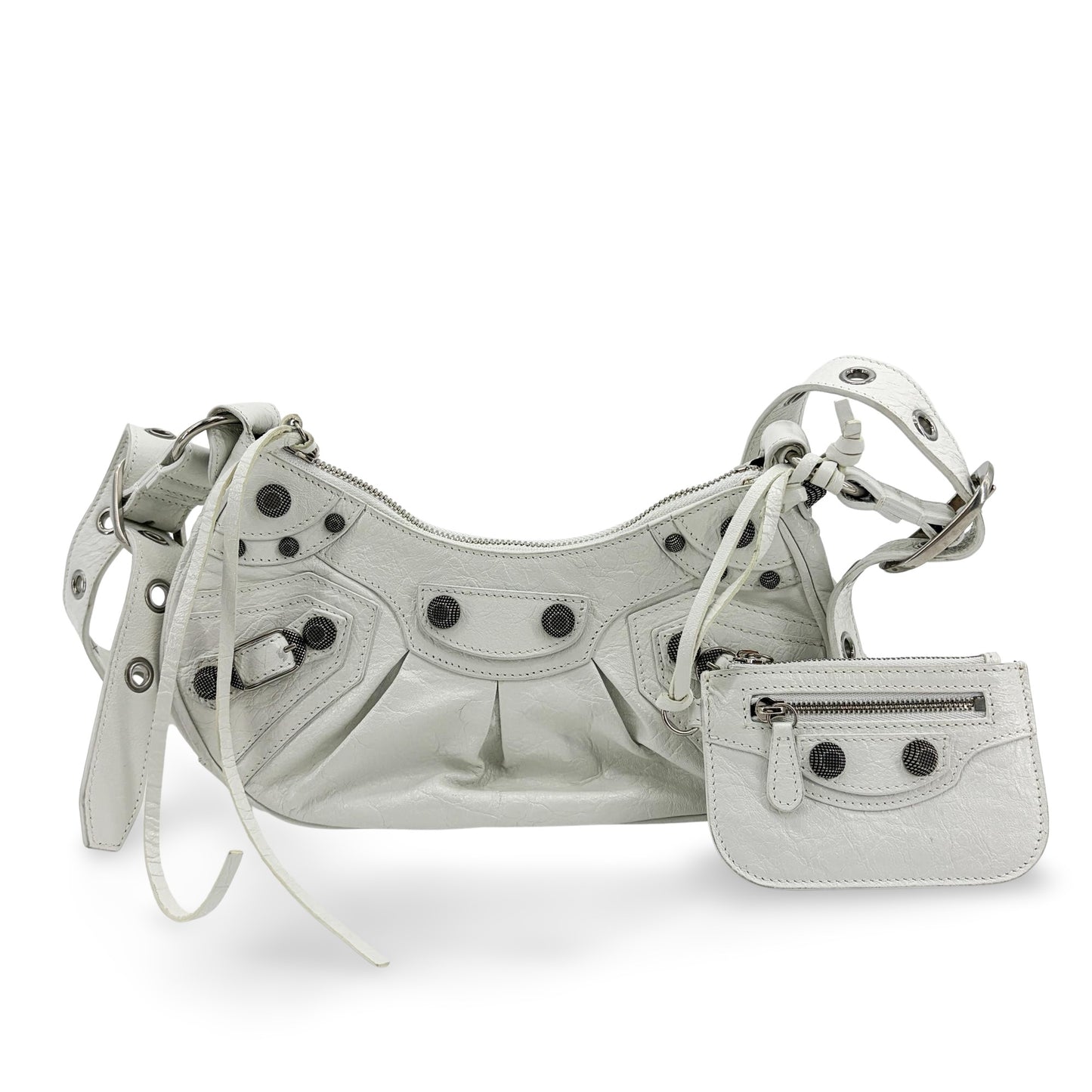 Balenciaga Le Cagol XS Shoulder Bag White