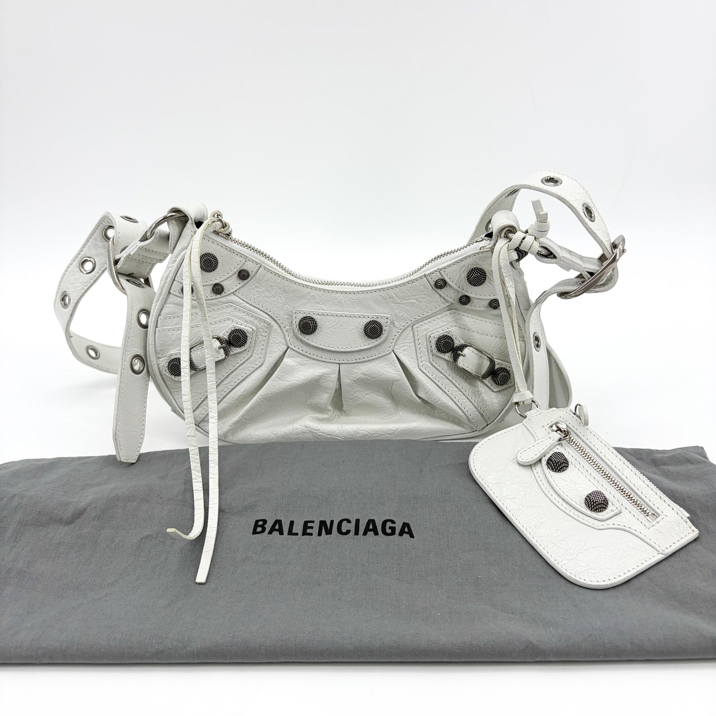 Balenciaga Le Cagol XS Shoulder Bag White