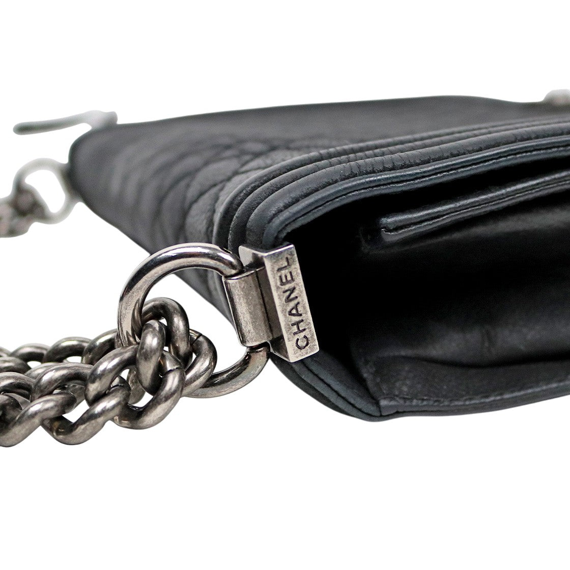 Chanel Black Large Caviar Boy Bag