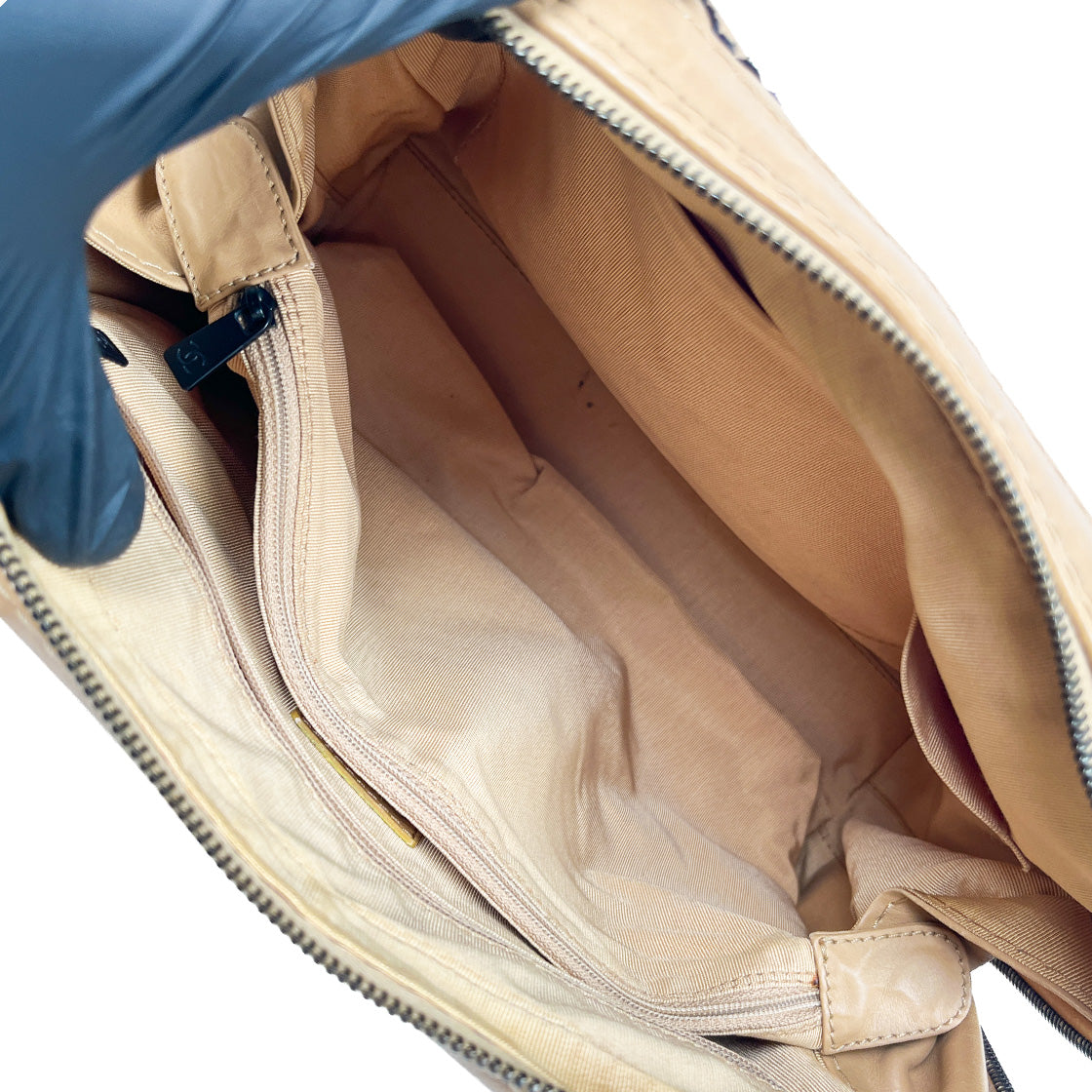 Chanel Beige Wild Stitch Tote Bag