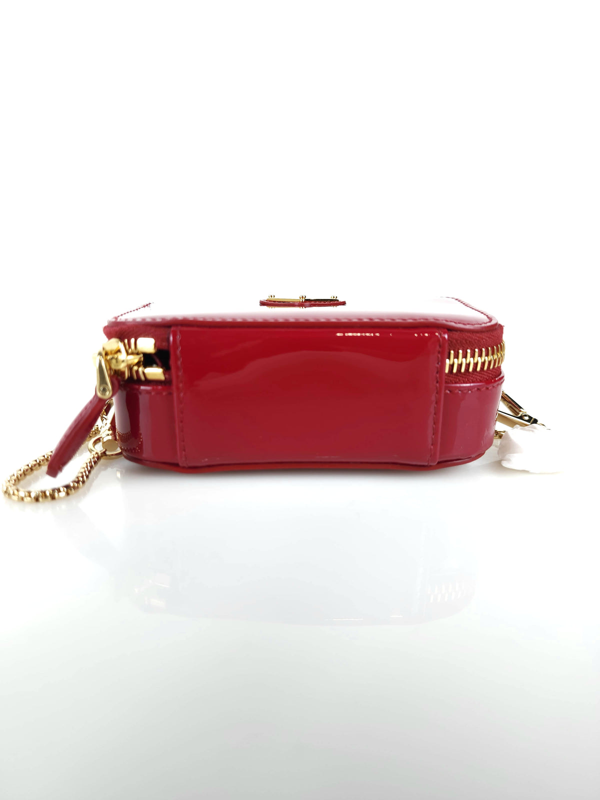 Mini Patent Leather Pouch Chain Crossbody Bag 1NR025