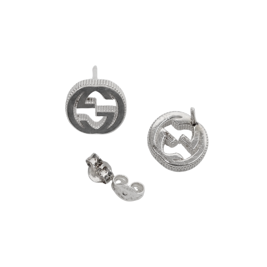 Gucci Interlocking G Silver Earrings