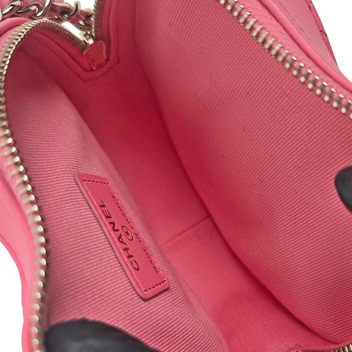 Chanel Pink Heart Crossbody Bag