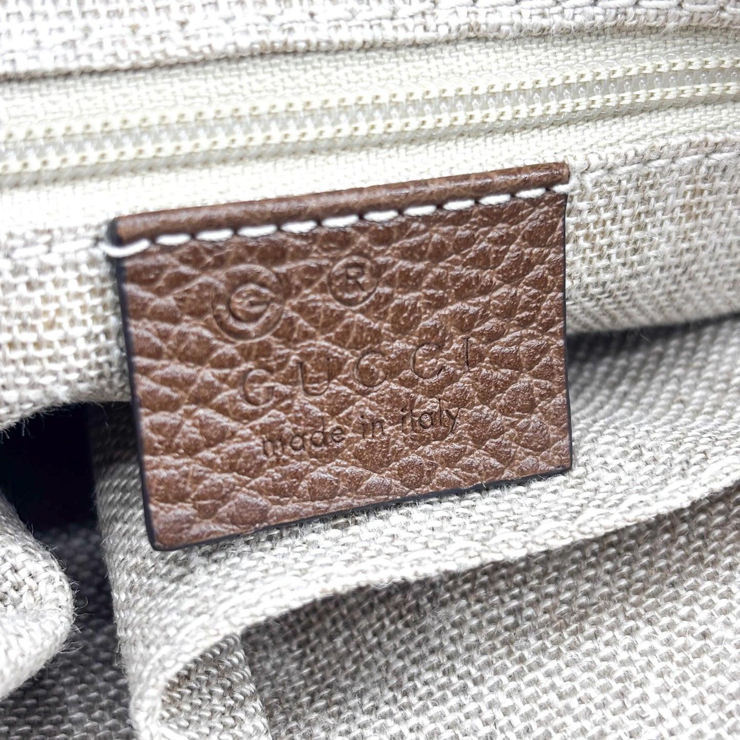 Gucci Bree GG Canvas Small Crossbody Bag Brown
