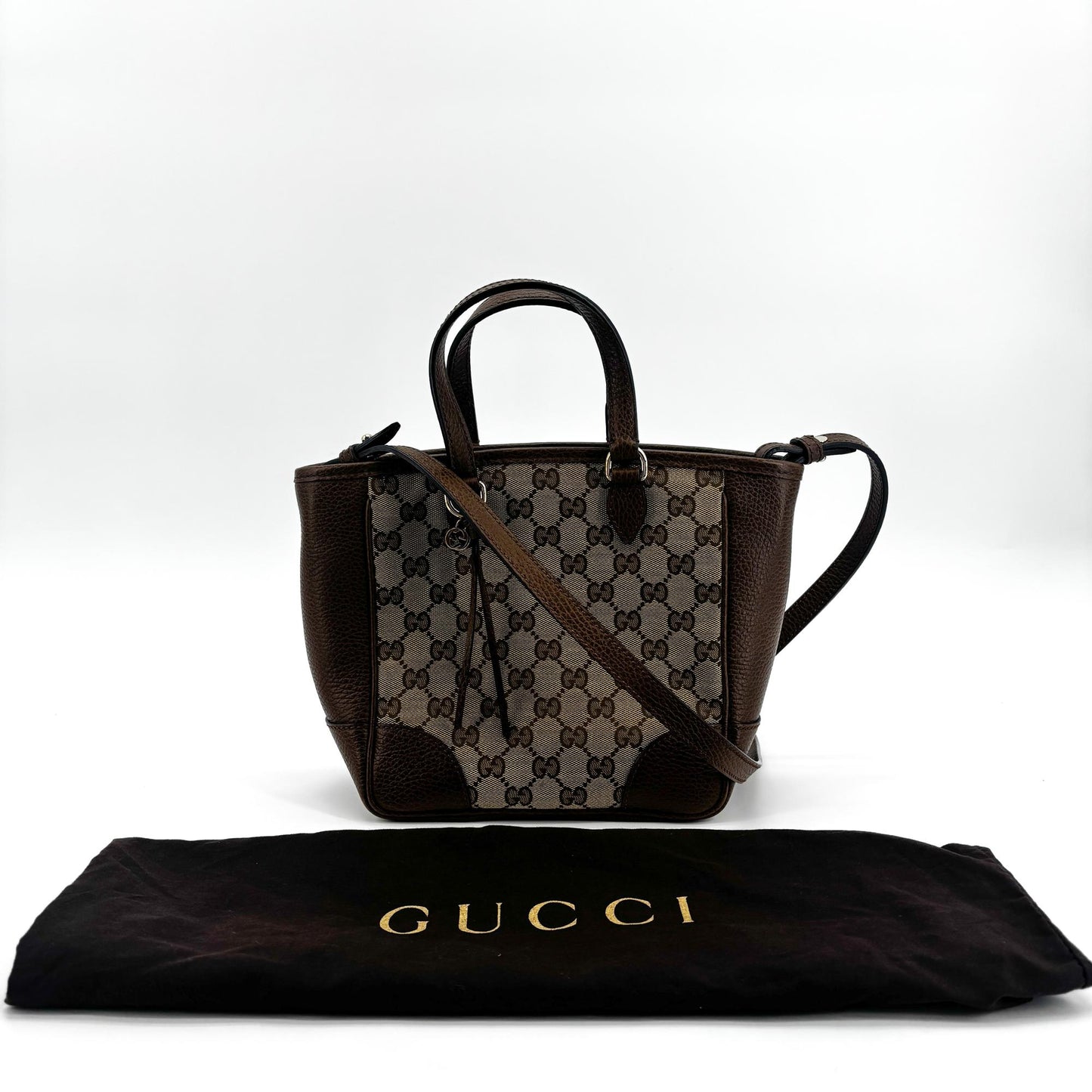Gucci Bree GG Canvas Small Crossbody Bag Brown